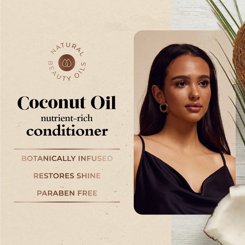 Oliology Nutrient Rich Coconut Oil Conditioner - Restores Vibrancy & Softens Hair | Repairs Damaged Dry Weak Hair | Intensely Hydrates | Botanically Infused | Paraben Free (32 fl oz) - Image 3