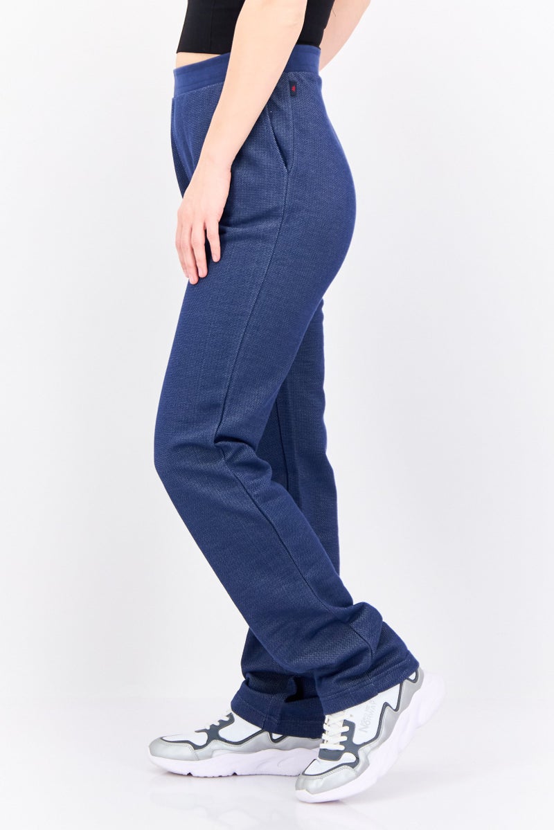 Robe Di Kappa Women Sportswear Fit Textured Training Pants, Navy - Image 4