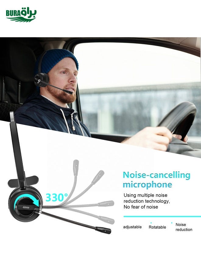 BURAQ Anivia A8 Bluetooth Telephone Headset with Noise-cancelling Microphone(Black)  - Image 3