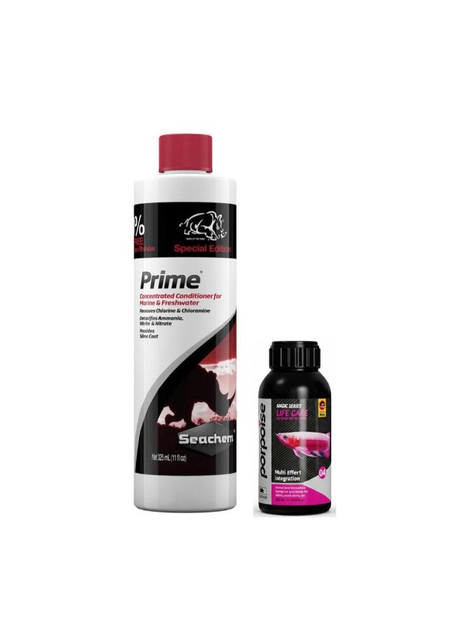 سي تشيم بلسم سيشيم برايم للمياه العذبة والمالحة - مزيل للمواد الكيميائية ومزيل للسموم 100 مل / 250 مل / 325 مل / 500 مل / 2 لتر + علاج بوربويز لايف كير متعدد الوظائف - 100 مل مجاناً - Image 4