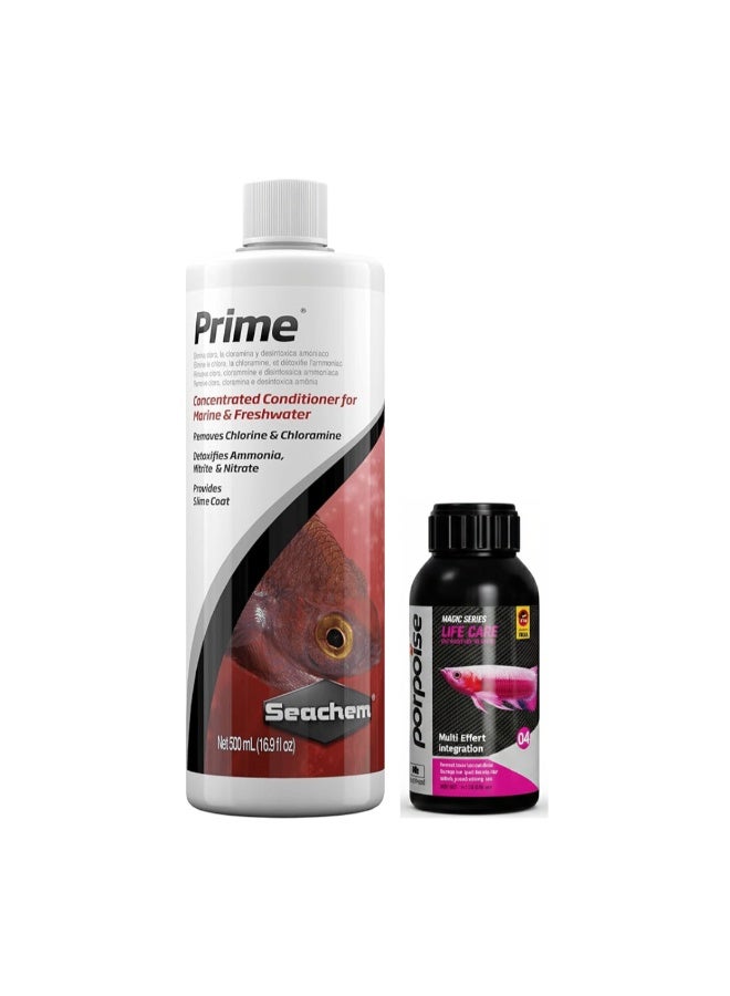 سي تشيم بلسم سيشيم برايم للمياه العذبة والمالحة - مزيل للمواد الكيميائية ومزيل للسموم 100 مل / 250 مل / 325 مل / 500 مل / 2 لتر + علاج بوربويز لايف كير متعدد الوظائف - 100 مل مجاناً - Image 5