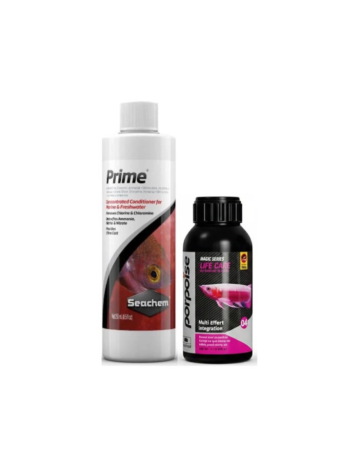 سي تشيم بلسم سيشيم برايم للمياه العذبة والمالحة - مزيل للمواد الكيميائية ومزيل للسموم 100 مل / 250 مل / 325 مل / 500 مل / 2 لتر + علاج بوربويز لايف كير متعدد الوظائف - 100 مل مجاناً - Image 3