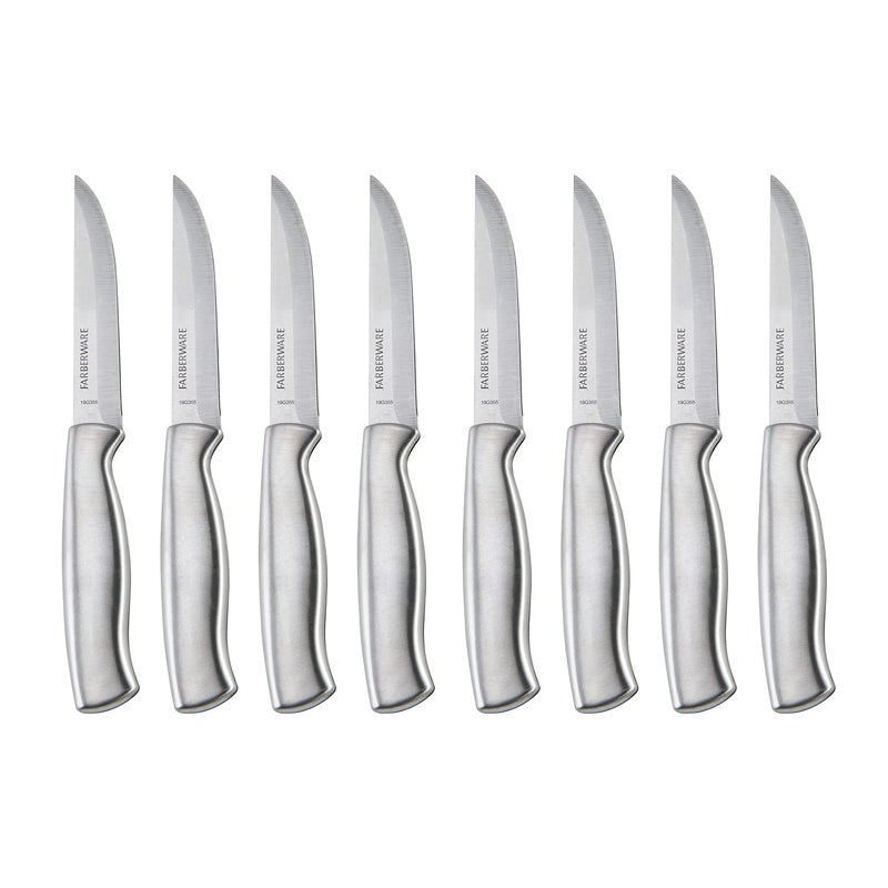 Farberware Stainless Steel Steak Knife Set 8Piece Stainless Steel