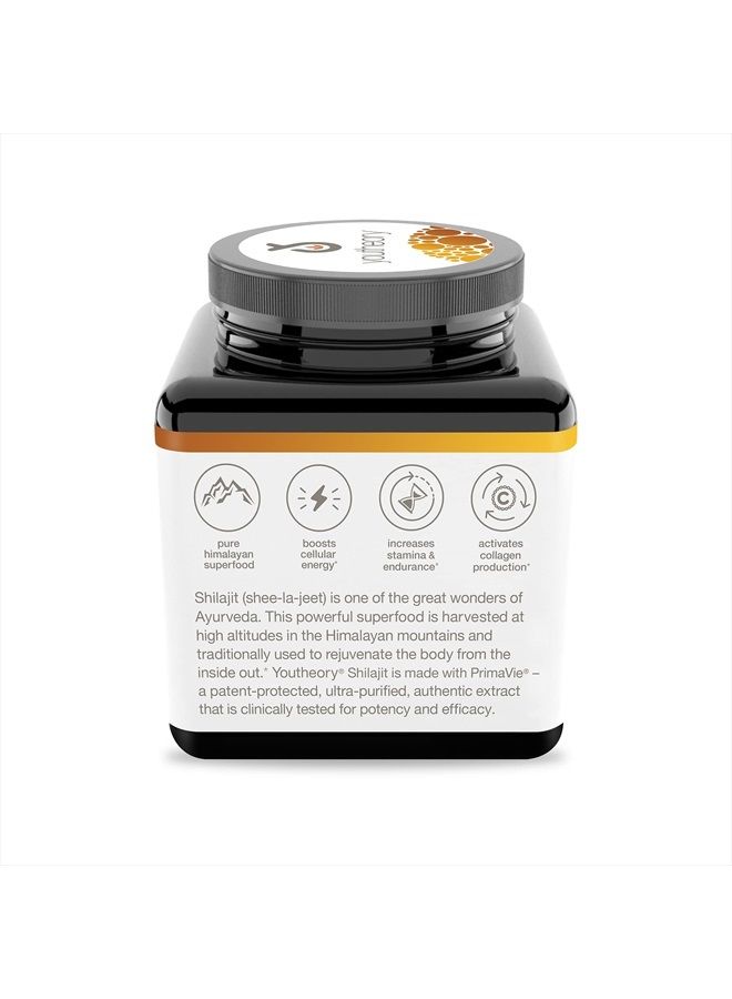 youtheory شيلاجيت، غذاء فائق نقي من الهيمالايا، لدعم الطاقة، 60 كبسولة نباتية - Image 5