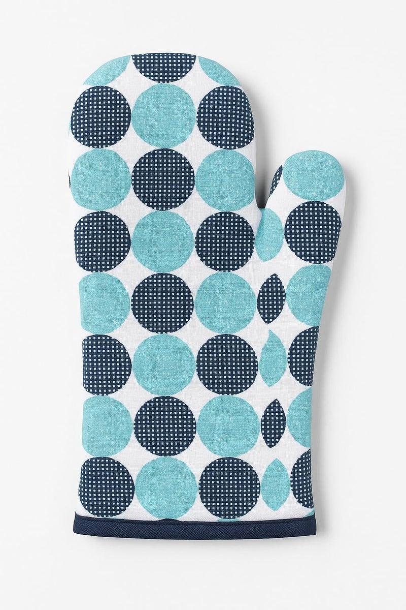 CRAZYWEAVES Oven Gloves Set of 2 | Heat Resistant Cotton Oven Mitts for Kitchen, Baking, Cooking & Grill | Thick Quilted Padding | Non-Slip Grip | Machine Washable Kitchen Mittens - Image 4