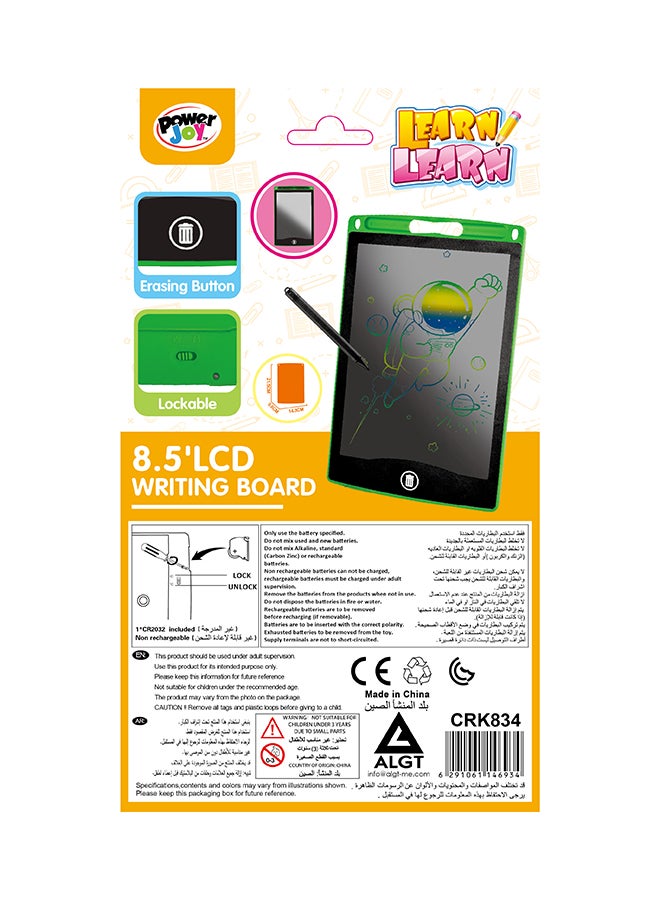 Power Joy Learn LCD Writng Board 8.5 Inch Battery Operated - Image 2