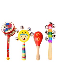 CHU DAI (4 in 1 set) Baby rattle toys, educational enlightenment, training hearing and hands-on skills  - Image 1
