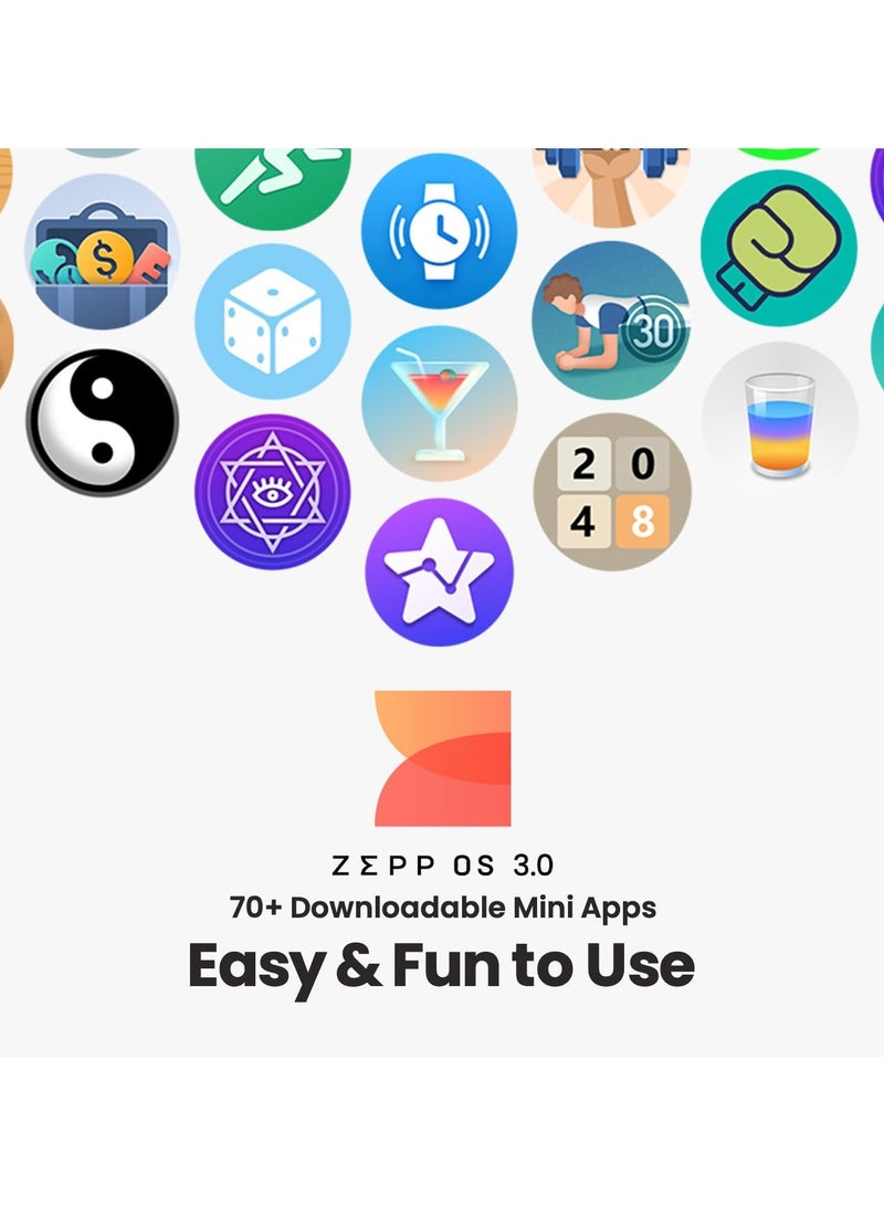 Amazfit Bip 5 CORE Smart Watch 46mm 11-Day Battery Fitness Activity Tracker with 120+ Sports Modes Heart Rate & Sleep Monitor Customizable Watch Faces for Android & iPhone Charcoal - Image 5