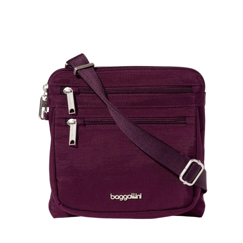 Baggallini Securtex Anti-Theft Crossbody 8.25" Small / 10" Large Travel Purse with RFID Card Slots & Cut-Resistant Strap - Image 1