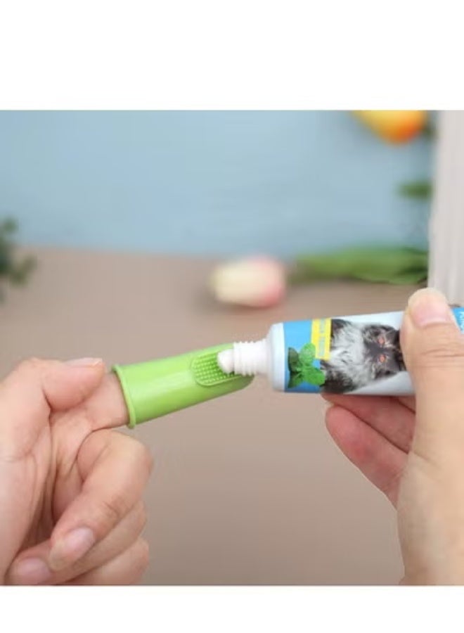 Dog Finger Toothbrush for Dogs & Cats - Puppy Toothbrush with Soft Flexible Silicone Bristles, Gentle for Sensitive Gums, Promotes Healthy Teeth & Gums, Easy Teeth Cleaning Tool - Image 3