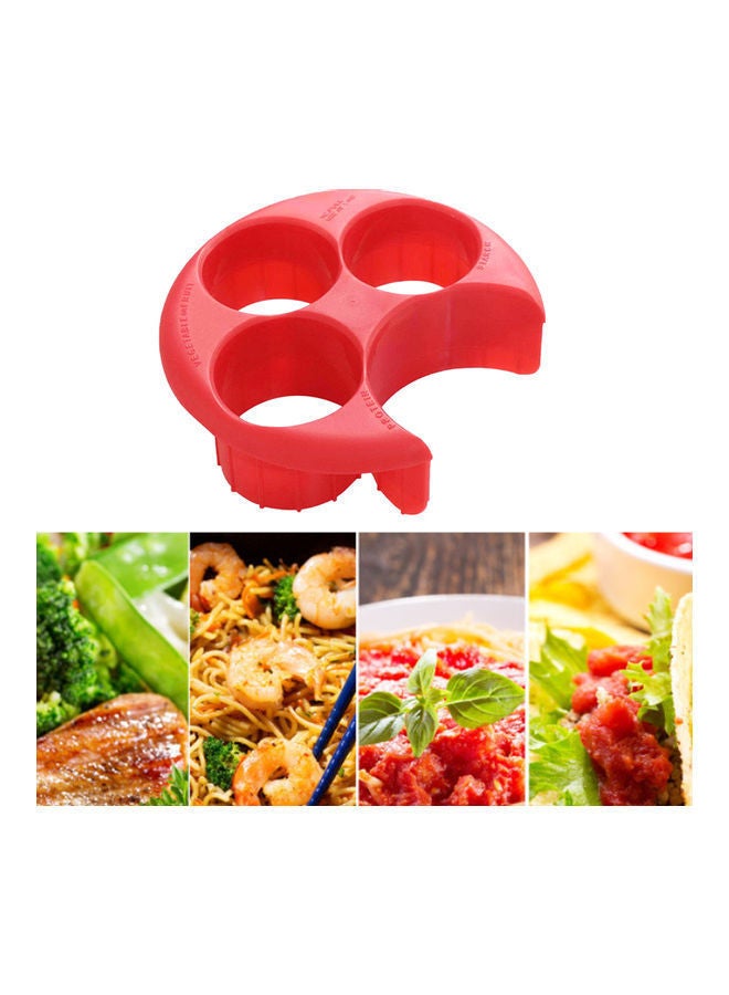 NIBEMINENT Household Meal Measure Plate Red - Image 5