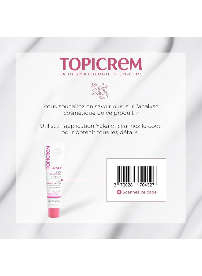 Topicrem كريم الترطيب الغني هيدرا+ 40 مل - Image 3