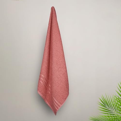MYTRIDENT Bath Towel | Comfort Living | Quick Drying | Travel Friendly | for Men/Women | 1 Piece Large Size | 100% Cotton 400 GSM | 70 x 140 cm - Apple Red - Image 3