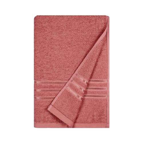 MYTRIDENT Bath Towel | Comfort Living | Quick Drying | Travel Friendly | for Men/Women | 1 Piece Large Size | 100% Cotton 400 GSM | 70 x 140 cm - Apple Red - Image 2