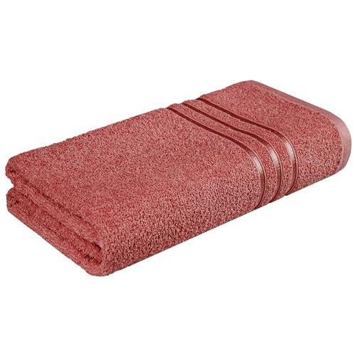 MYTRIDENT Bath Towel | Comfort Living | Quick Drying | Travel Friendly | for Men/Women | 1 Piece Large Size | 100% Cotton 400 GSM | 70 x 140 cm - Apple Red - Image 1
