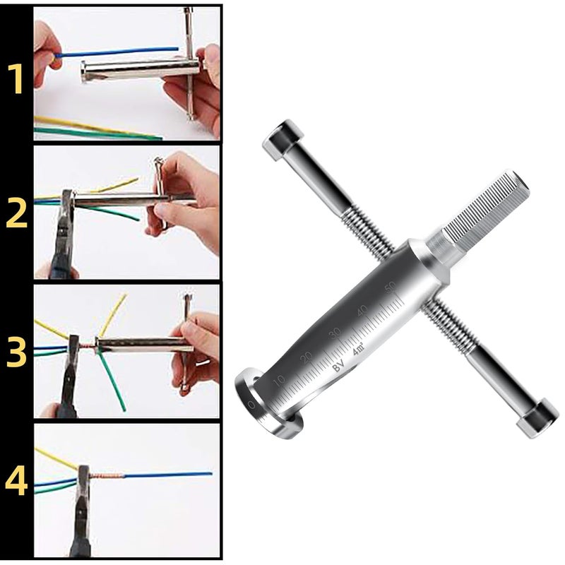 Neepanda Wire Twisting Tool Wire Stripper and Twister Quick Connector Twist Wire Tool for Power Drill Drivers Power Tool Accessories Simultaneously Stripping and Twist Wire Cable 4 Square - Image 4