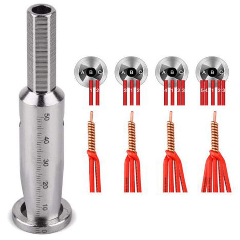 Neepanda Wire Twisting Tool Wire Stripper and Twister Quick Connector Twist Wire Tool for Power Drill Drivers Power Tool Accessories Simultaneously Stripping and Twist Wire Cable 4 Square - Image 5