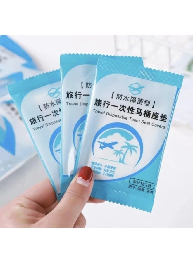 Disposable Toilet Seat Cover Paper – 50pcs/Pack Travel Set, Hygienic & Antibacterial, Ideal for Public Restrooms - Image 3
