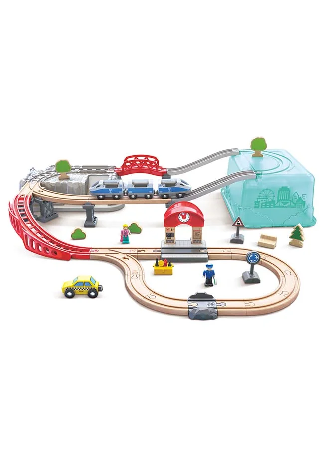 Hape City Train Bucket Railway Set 48- Piece