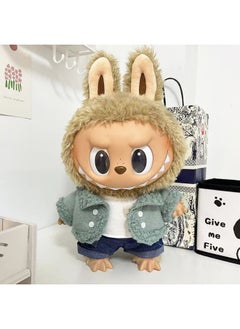 LABUBU 38cm Labubu Plush Doll Outfit - Soft Silicone Clothing for Dolls 