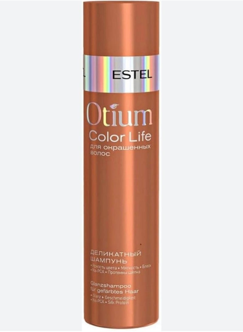 Estel Otium Color Life Shampoo | Gentle Cleansing & Color Protection | Anti-Fade Hydrating Shampoo for Colored Hair  ⸻
