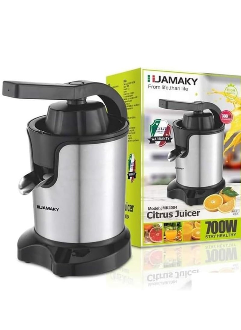 Stainless Steel Electric Orange Juicer 700W - jmk 4004
