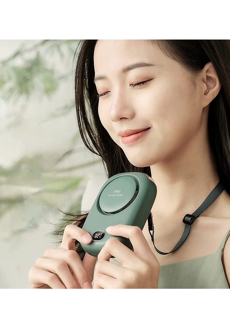 Portable Fan Neck Hanging Personal Cooling Handheld Wearable Waist Clip Desktop USB Mini Kawaii Fan Kid Adult with Adjustable Lanyard Tabletop Stand for Indoor Outdoor Summer - Image 3