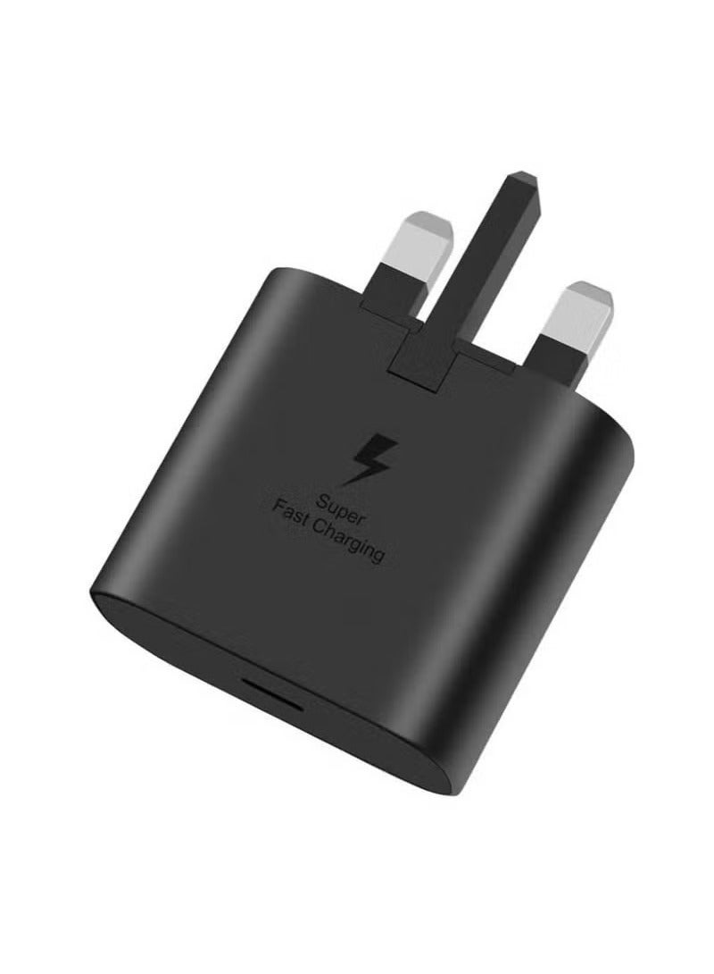 ELTRAZONE 25W USB-C Super Fast Charging Power Adapter – Type-C Wall Charger Compatible with S24, S23, S22, S21, S20 Ultra, S24+, S23+, S22+, S21+, A53, A15, A54, A55 – Compact & Efficient Power Delivery Charger for USB-C Enabled Devices – Black - Image 1