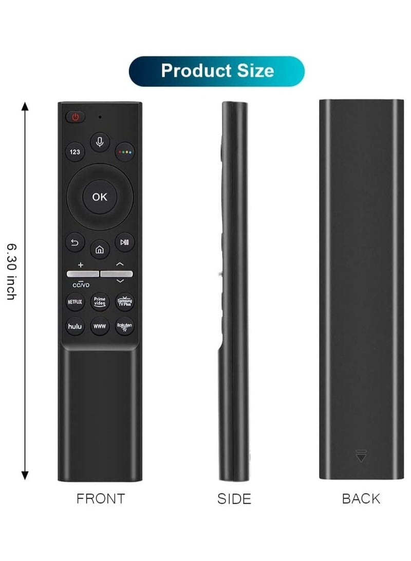 Raxoom Voice Bluetooth Universal Remote Control for All Samsung Smart LCD LED UHD QLED 4K HDR TVs with Netflix, Prime Video, Samsung TV Plus, hulu, WWW, Rakuten-TV Buttons - Image 2