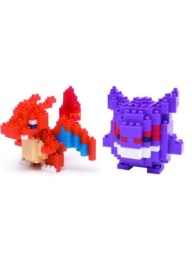 Nanoblock 2 Sets Bundle Charizard (Lizardon In Japan) And Gengar Adjustable Pokemon Characters (Japan Import) - Image 2