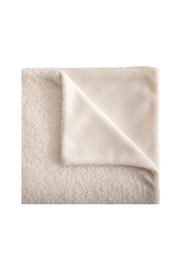 atmosphera Jaiko Soft and Comfortable Fur Throw Ivory 120 x 160 cm 188522