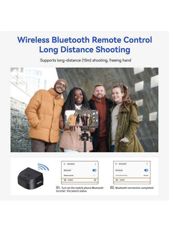 UURIG PH-14 Smartphone Camera Shutter Handle Grip w Detachable Wireless Bluetooth Remote Control,Three-Gear Adjustable Fill Light for iPhone Samsung Google OnePlus Phones Video/Photo Shooting - pzsku/Z5E35747A6E37BA9CA5A0Z/45/_/1739524387/6cd19808-4ffa-46bc-abe5-2eb2a5e2dc9b