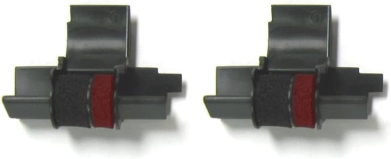 COMPUMATIC (2 Pack) Sharp EL-1611V EL-1750V EL-1801V Calculator Ink Roller, Black/Red Ink EA772R Compatible Also Fits Casio IR-40T HR-170RC HR-200RC HR-300RC Canon CP13 P23-DHV-3 Catiga CP30A CP90A and More - Image 1