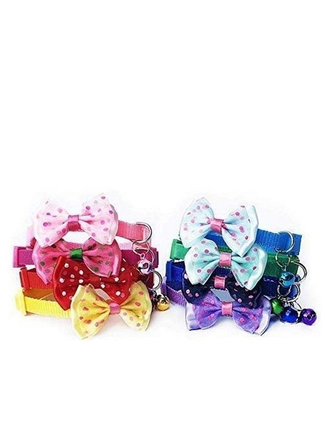 طوق كلب مع ربطة عنق جرسية لطيفة للسلامة للجراء والكلاب الصغيرة - لون أحمر - Image 3