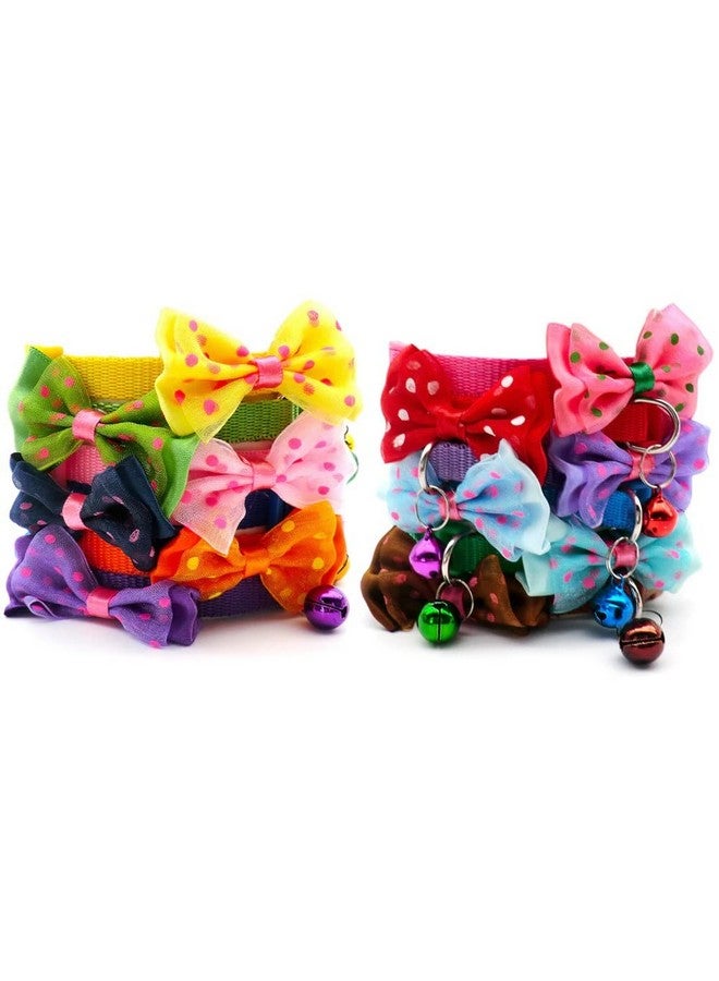 طوق كلب مع ربطة عنق جرسية لطيفة للسلامة للجراء والكلاب الصغيرة - لون أحمر - Image 4