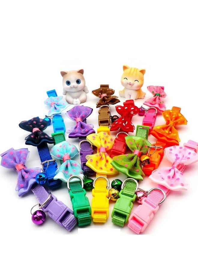 طوق كلب مع ربطة عنق جرسية لطيفة للسلامة للجراء والكلاب الصغيرة - لون أحمر - Image 5