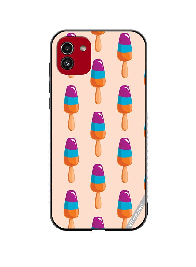 VR CREATIVE Protective Case Cover For Samsung Galaxy A03 Colorful Sunday Design Multicolour - Image 1