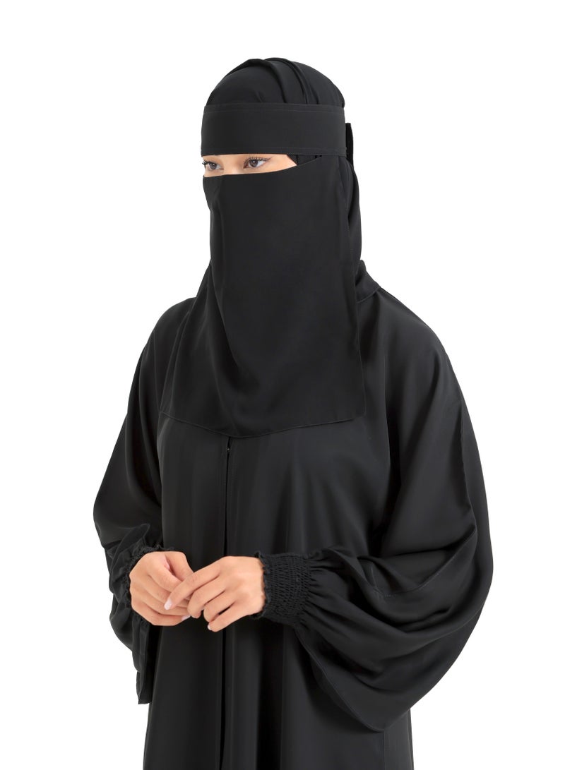 بدون اسم نقاب بدون إسم الأصلي | خيط شكثي مقوى بغرزة مخفية من كلا الطرفين بدون شريط مطاطي | موديل -85 - Image 1