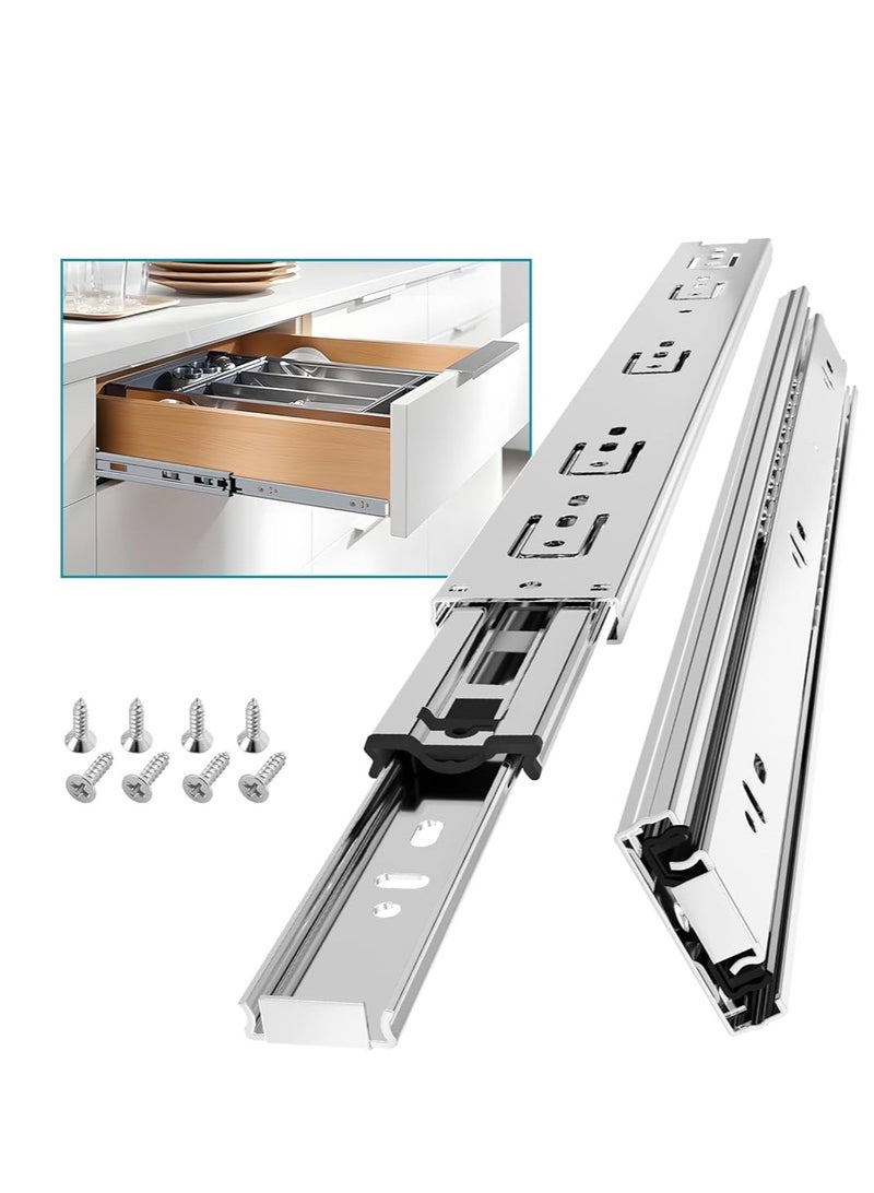 KNP KNP Soft Closing Steel Ball Bearing Drawer Slide Rail Runner 20-Inch designed for smooth, quiet, and effortless operation.  - Image 1