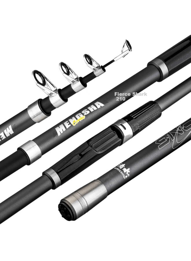 Clear Water Qingshui Mighty Shark Sea Fishing Rod Set Long Casting High Carbon Ultra-light Ultra-hard Sea Rod Full Set Sea Fishing Rod - Image 3