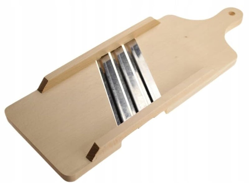 Wooden World مبشرة خشبية لقطع الخضروات والفواكه والملفوف 42 سم