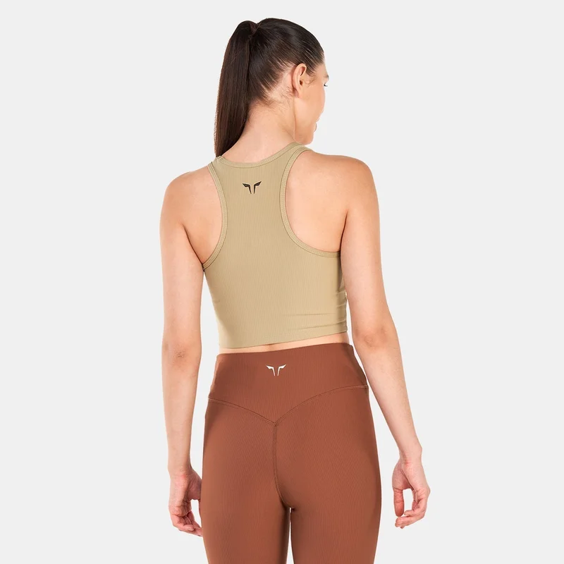 SQUATWOLF Women's Code Ribbed Crop Tank Top