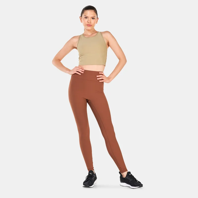Squatwolf Beige Women's Code Ribbed Crop Tank Top for Women | Best Price UAE