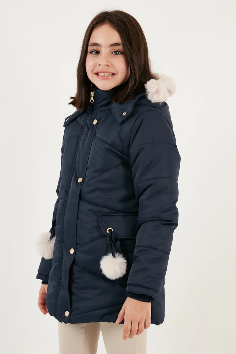 Lela Plush Lined Hooded Puffer Coat Girls' COAT 6035034