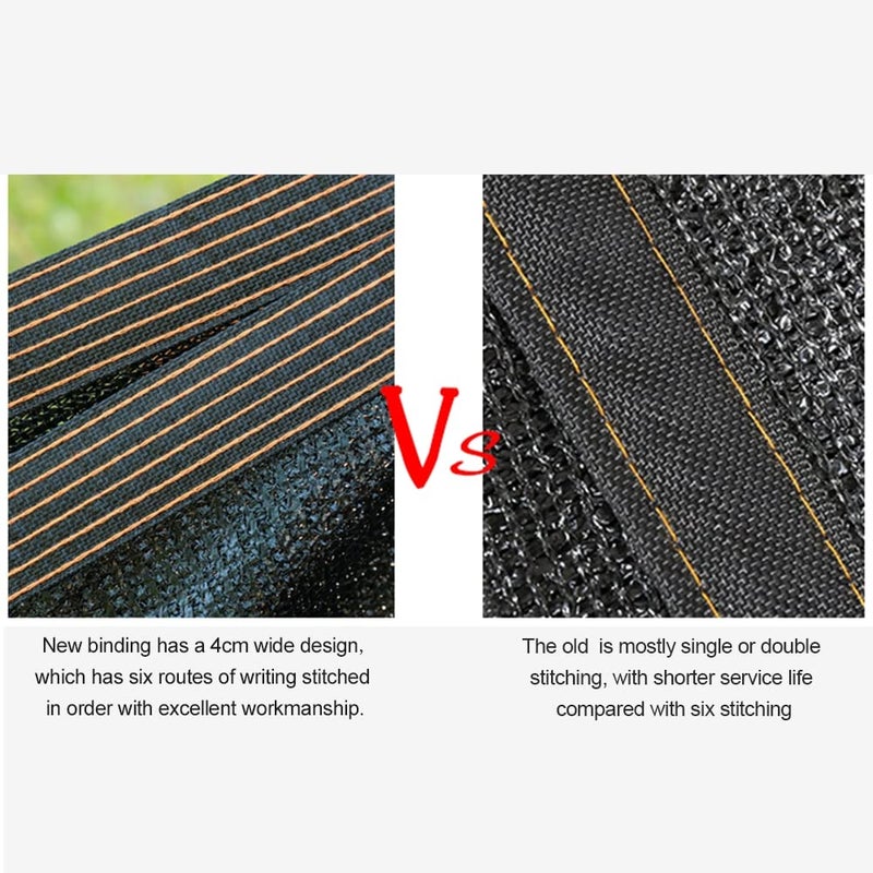 winemana 40% Black Shade Cloth, 20 x 20 FT Durable Mesh Tarp with Grommets, Resistant Garden Sun Shade Netting, Shading Antifreezing for Pergola, Greenhouse, Plants Growing, Chicken Coop - Image 5