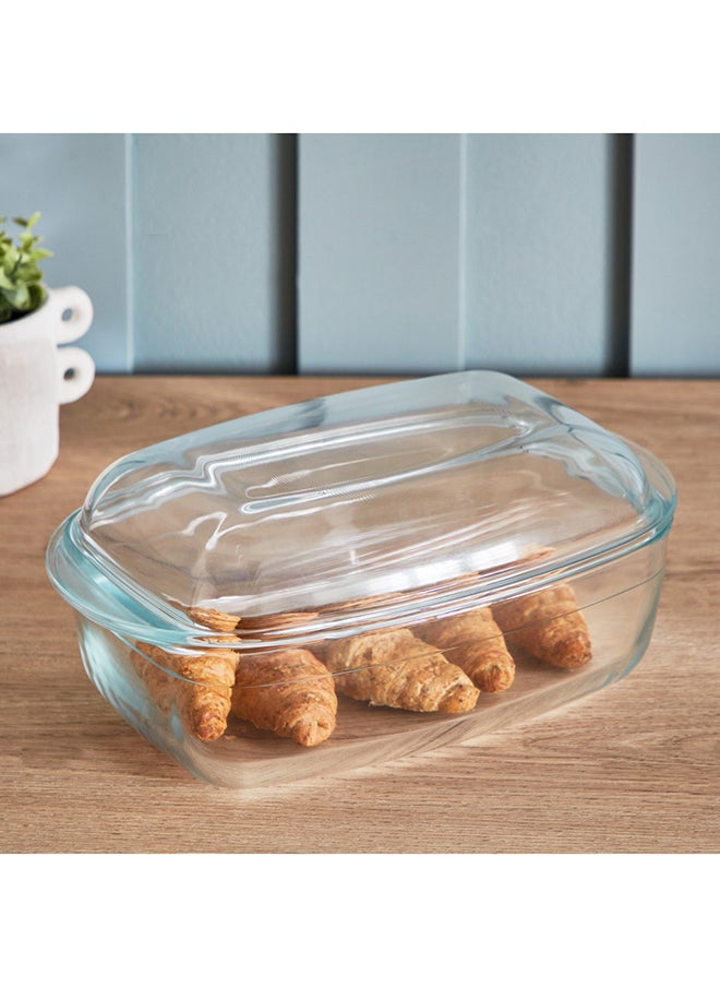 Home Box Taliona Glass Rectangle Casserole With Lid 4.5 L  - Image 1
