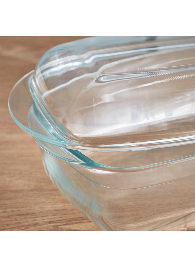 Home Box Taliona Glass Rectangle Casserole With Lid 4.5 L  - Image 4