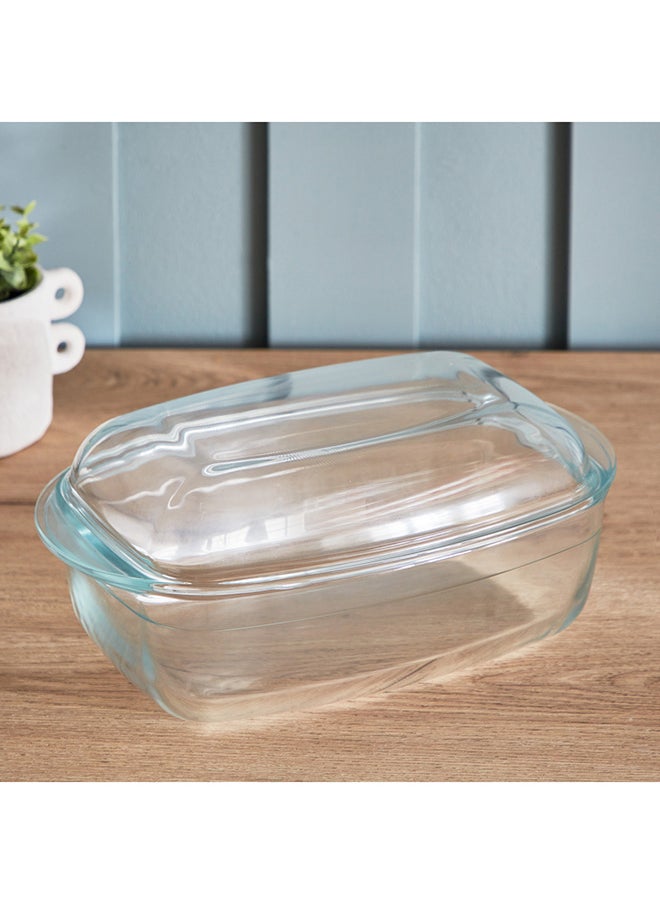 Home Box Taliona Glass Rectangle Casserole With Lid 4.5 L  - Image 2