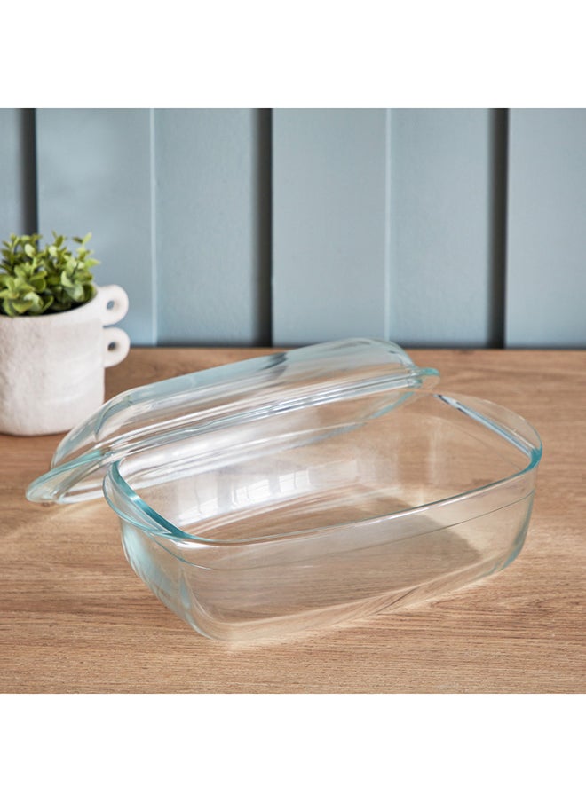 Home Box Taliona Glass Rectangle Casserole With Lid 4.5 L  - Image 3