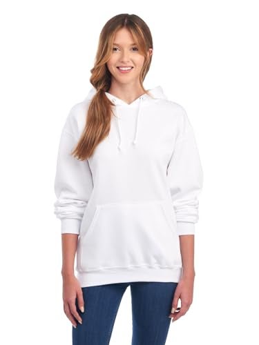 Jerzees Men's NuBlend -Fleece -Sweatshirts & - -Hoodies, Hoodie-White, X-Large - Image 1
